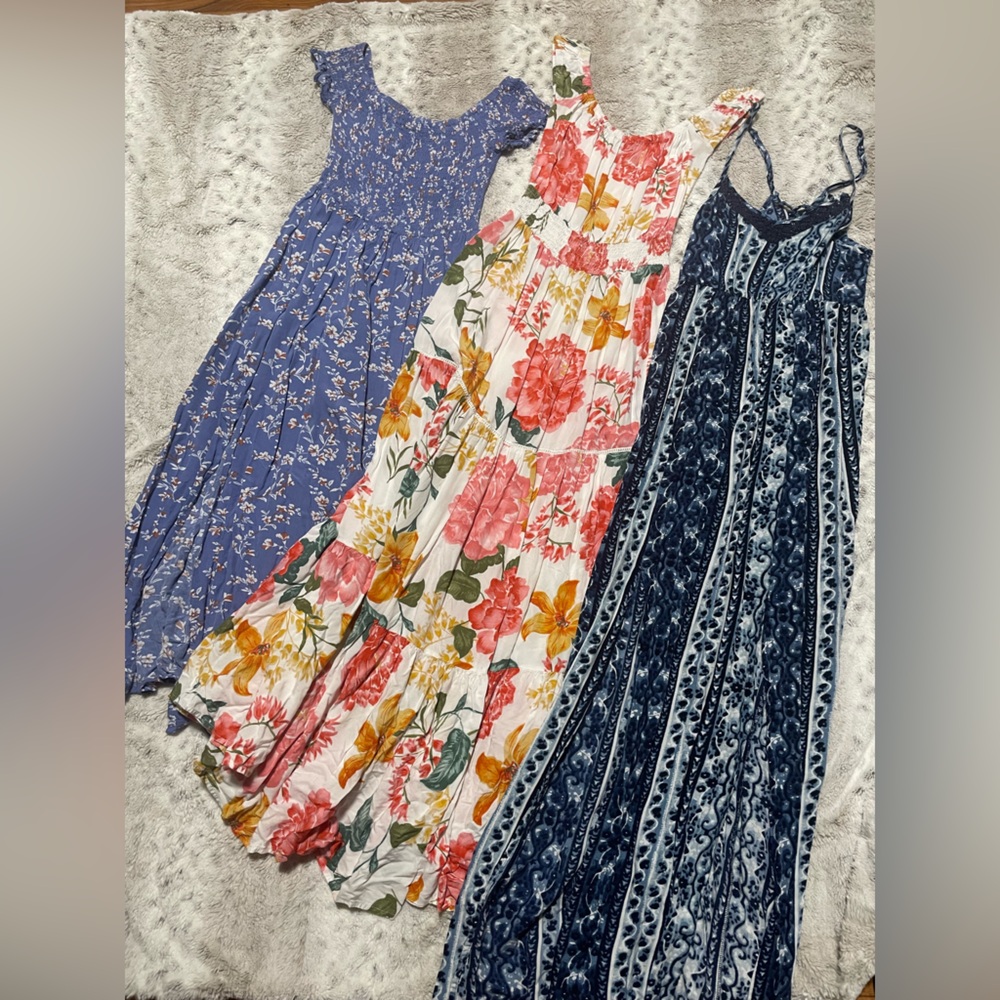 Bundle: Floral & Patterned Maxi Dresses - image 1